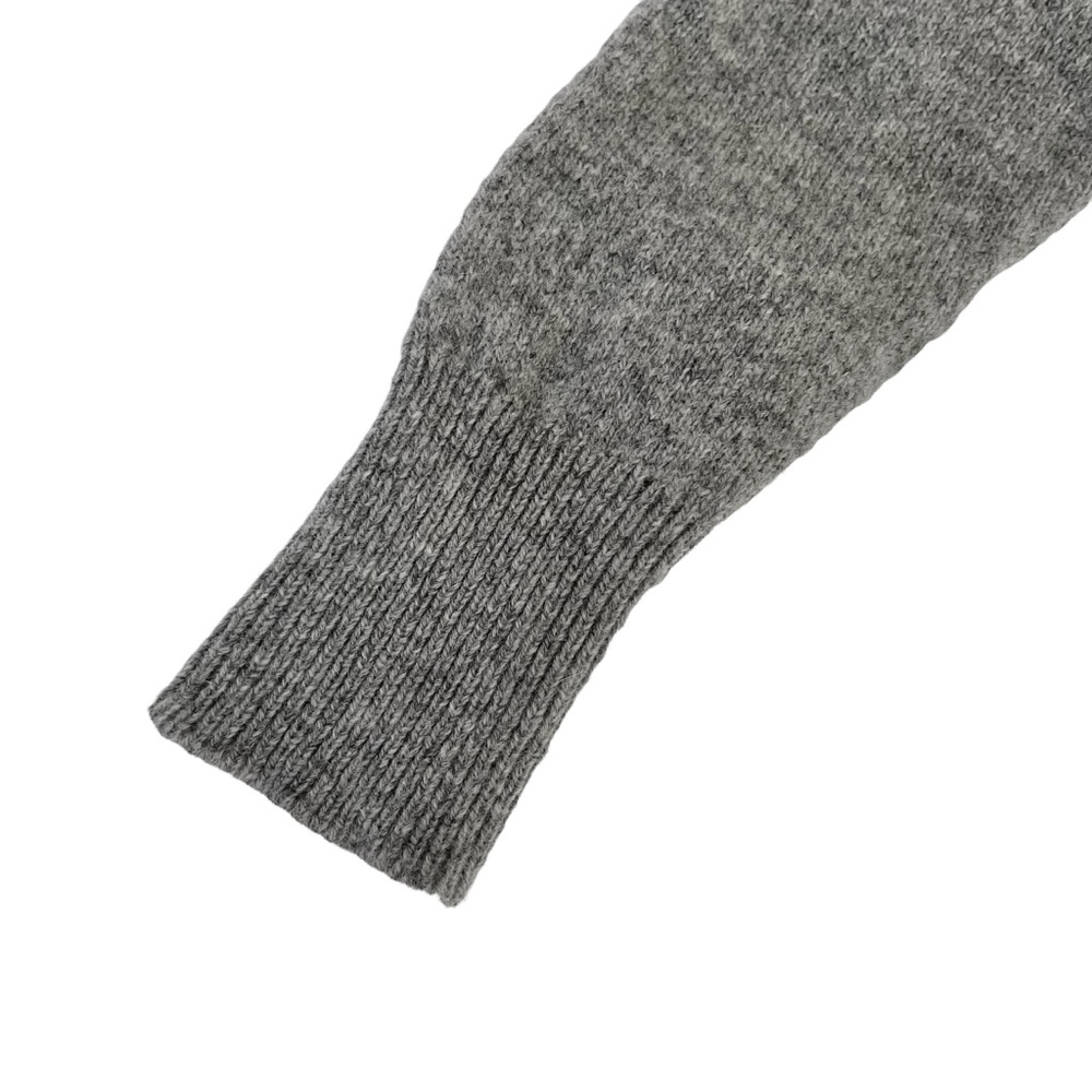 J. Crew 100% Wool Tipped Sweater Tunic Grey Stripe - Picture 8 of 9
